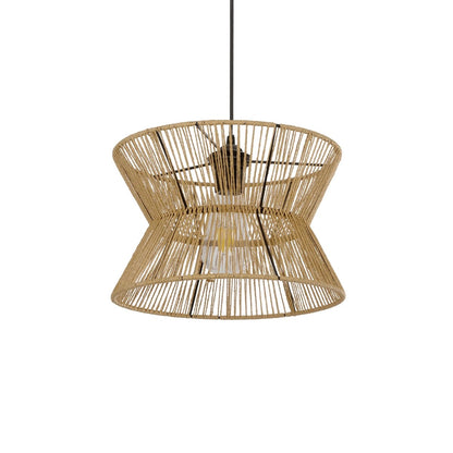UPCONE 205-0055 Boho Κρεμαστό Φωτιστικό Οροφής με Ντουί 1 x E27 AC 220-240V IP20 - Μπεζ - M30 x Π30 x Υ21