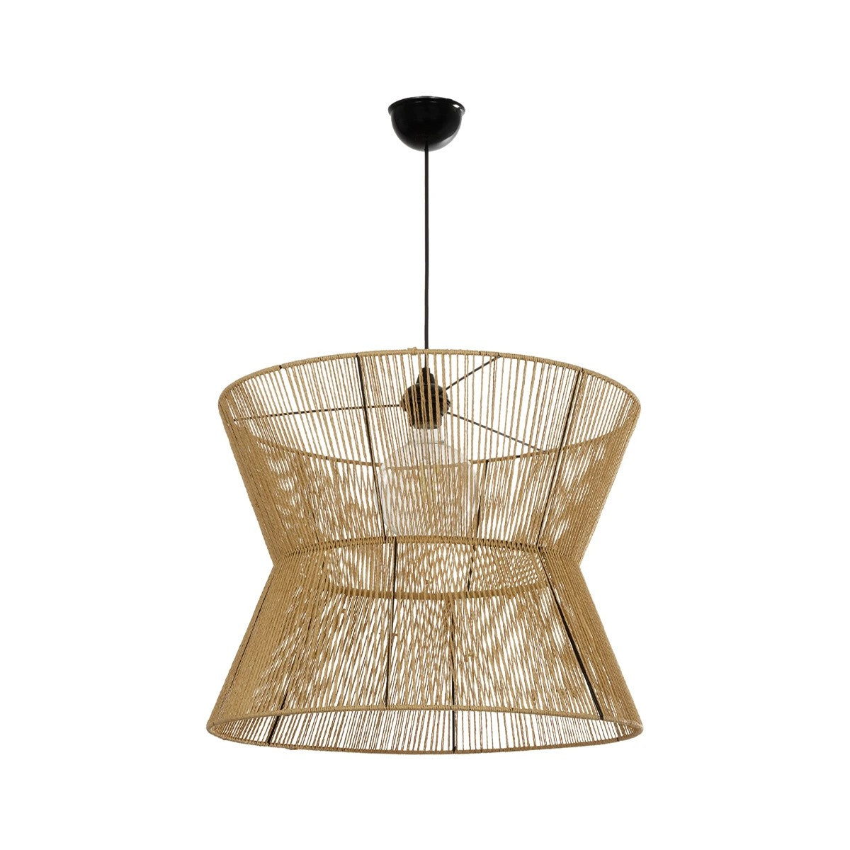 UPCONE 205-0056 Boho Κρεμαστό Φωτιστικό Οροφής με Ντουί 1 x E27 AC 220-240V IP20 - Μπεζ - M50 x Π50 x Υ43
