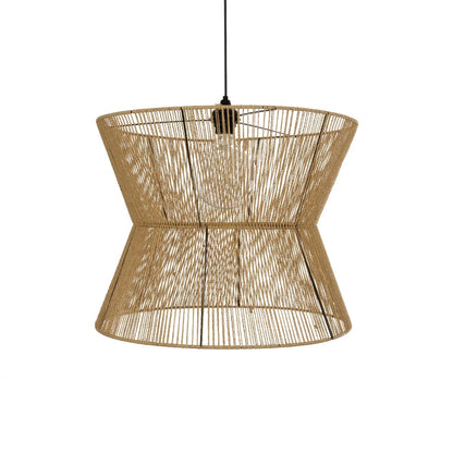 UPCONE 205-0056 Boho Κρεμαστό Φωτιστικό Οροφής με Ντουί 1 x E27 AC 220-240V IP20 - Μπεζ - M50 x Π50 x Υ43