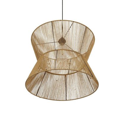 UPCONE 205-0056 Boho Κρεμαστό Φωτιστικό Οροφής με Ντουί 1 x E27 AC 220-240V IP20 - Μπεζ - M50 x Π50 x Υ43
