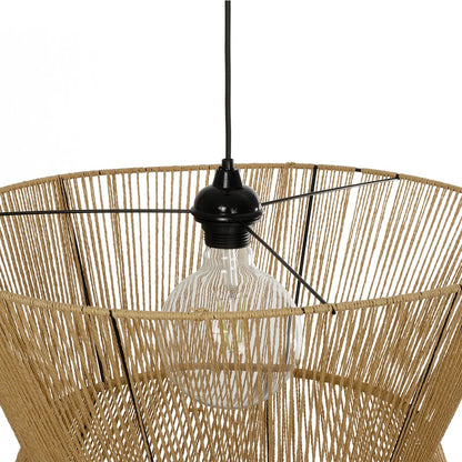 UPCONE 205-0056 Boho Κρεμαστό Φωτιστικό Οροφής με Ντουί 1 x E27 AC 220-240V IP20 - Μπεζ - M50 x Π50 x Υ43