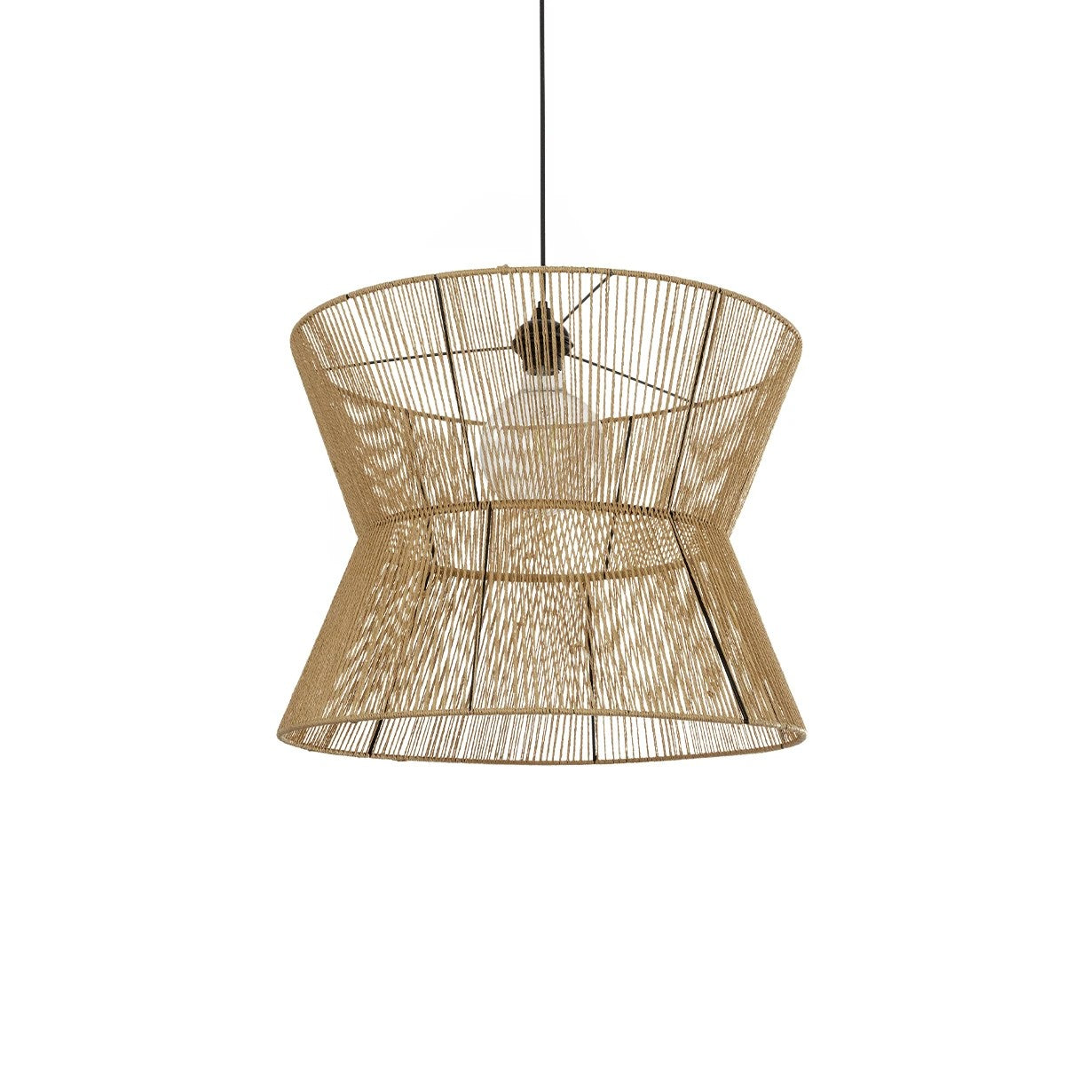UPCONE 205-0056 Boho Κρεμαστό Φωτιστικό Οροφής με Ντουί 1 x E27 AC 220-240V IP20 - Μπεζ - M50 x Π50 x Υ43