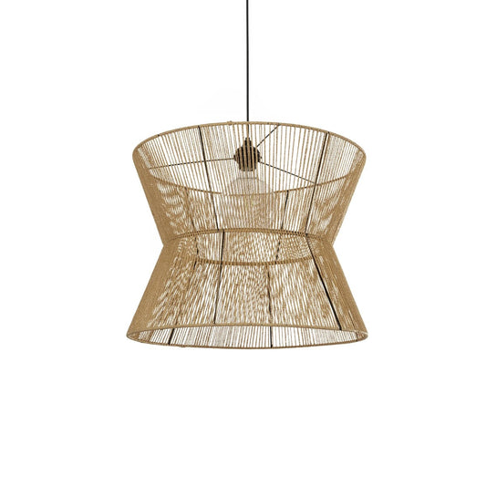 UPCONE 205-0056 Boho Κρεμαστό Φωτιστικό Οροφής με Ντουί 1 x E27 AC 220-240V IP20 - Μπεζ - M50 x Π50 x Υ43