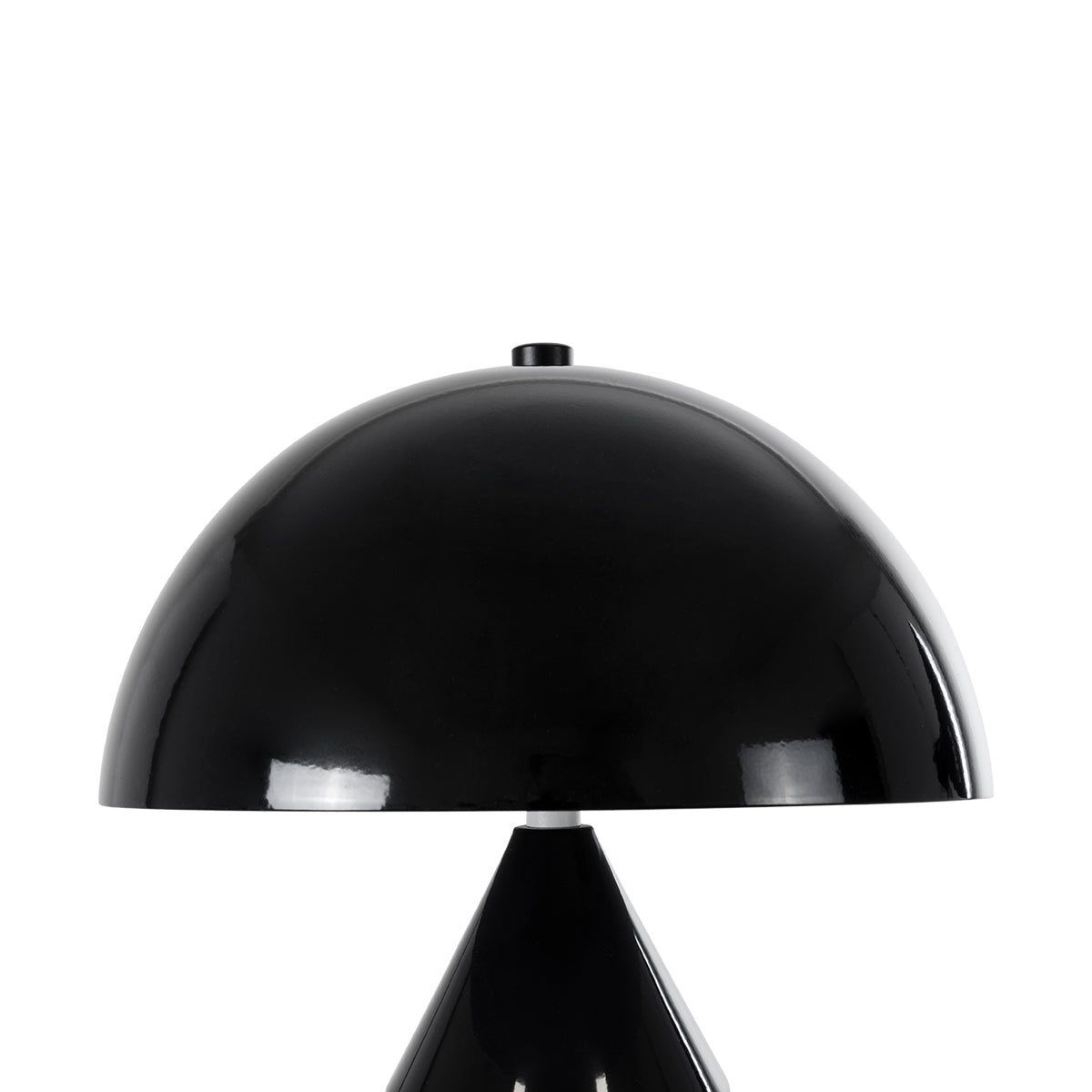URANUS-S 61449 Μοντέρνο Επιτραπέζιο Φωτιστικό Πορτατίφ Δίφωτο 2 x E27 AC220-240V IP20 - Φ25 x Υ39cm - Μαύρο Μεταλλικό Καμπάνα με Διακόπτη On/Off