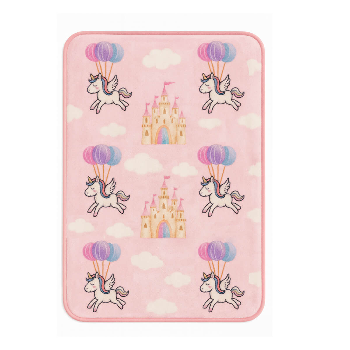 Κουβέρτα Αγκαλιάς Βελουτέ Unicorn Fly 75x100εκ