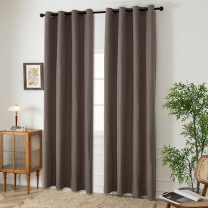 Ύφασμα Κουρτίνας με το Μέτρο Blackout Jacquard Σκίασης Glare Art 8444 Φ280 Μόκα