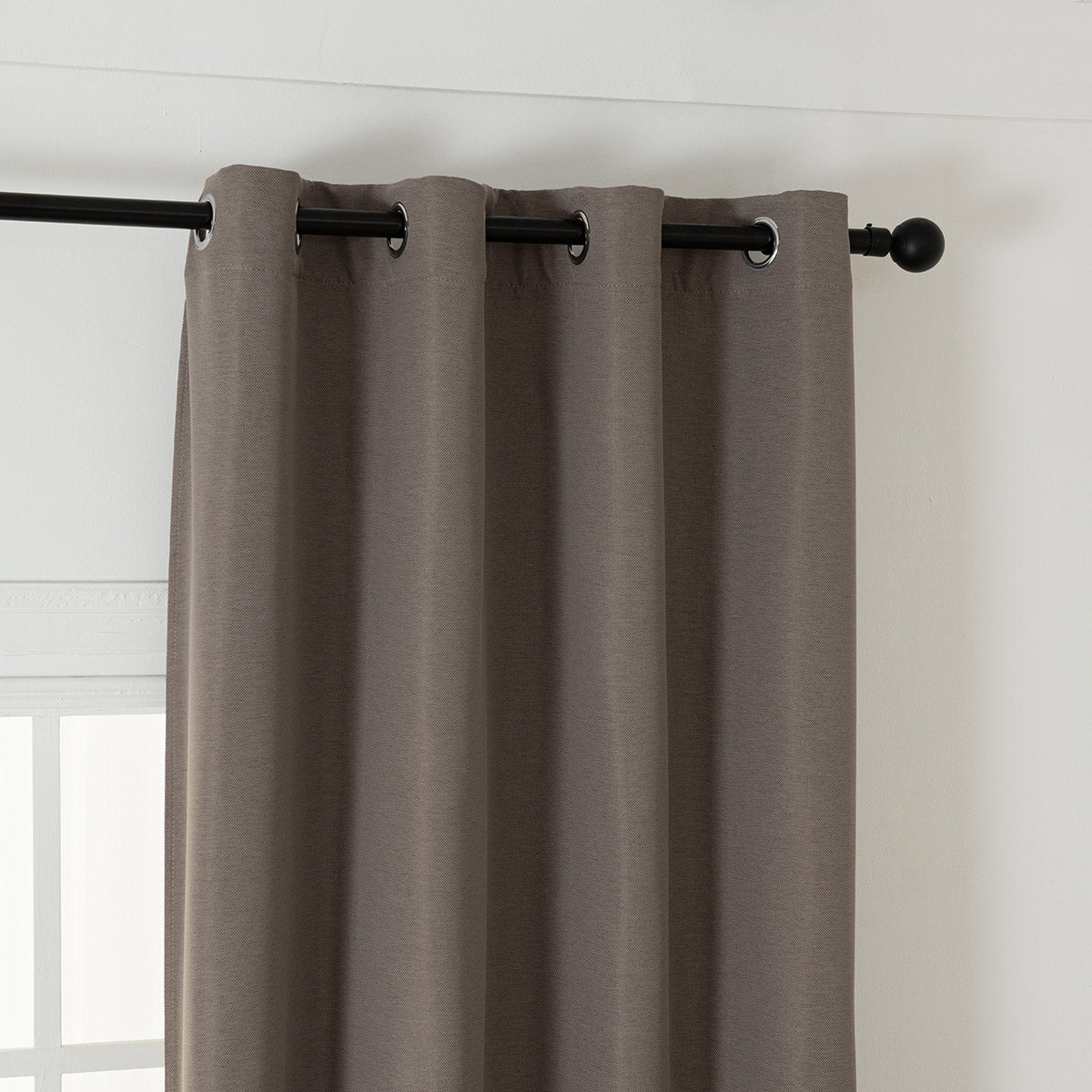 Ύφασμα Κουρτίνας με το Μέτρο Blackout Jacquard Σκίασης Glare Art 8444 Φ280 Μόκα