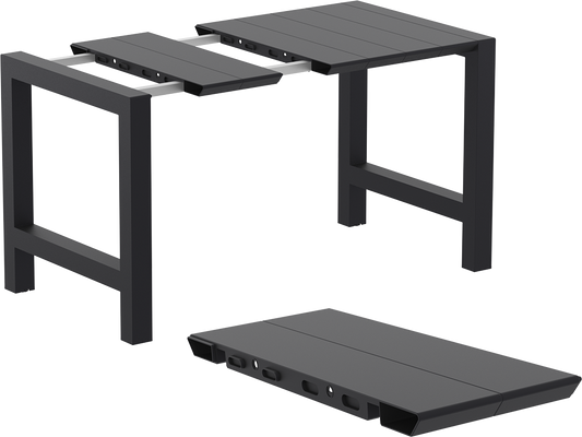 VEGAS BAR BLACK ΕΠΕΚΤ. ΠΟΛ/ΝΙΟΥ 100x100/140εκ