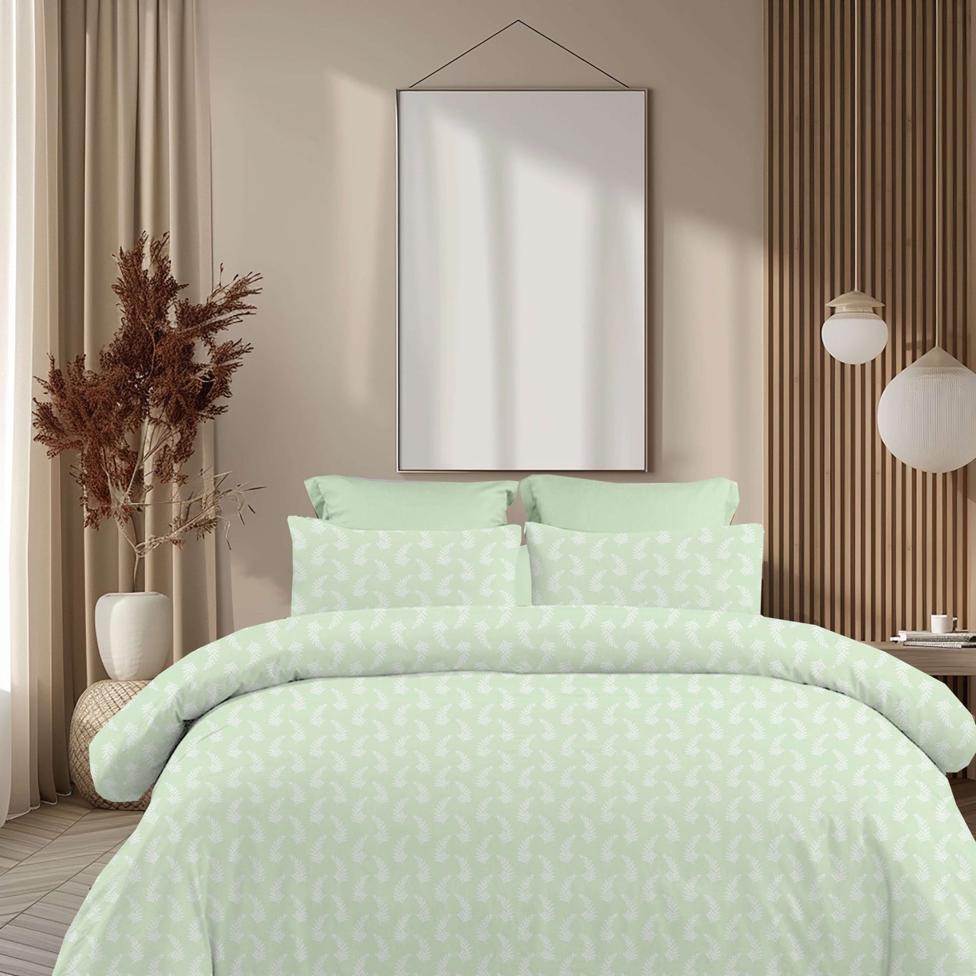 Σεντόνια King Size Σετ 2 x 2.60x2.80εκ + 2 x 52x72εκ Vivian Olive