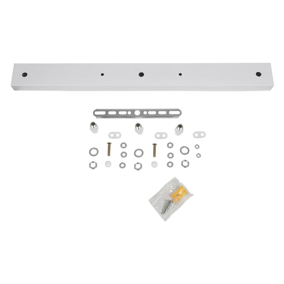WALLBASE 77522 Γραμμική Μεταλλική Ροζέτα για Κρέμαση 3 Φωτιστικών - Λευκό - Μ50 x Π5 x Υ2