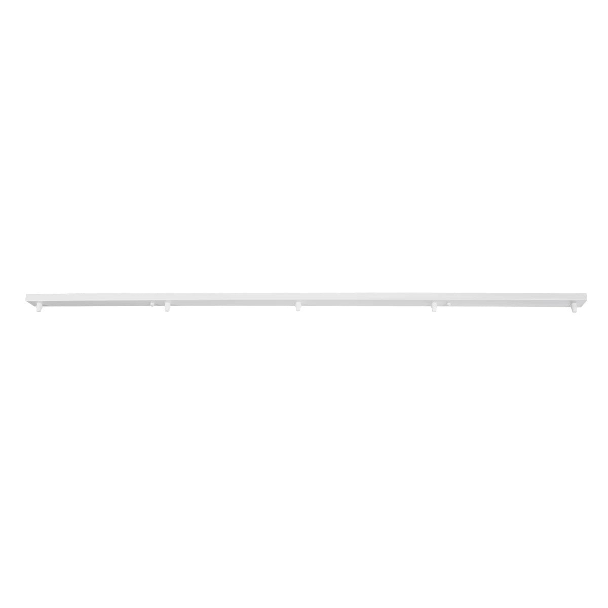 WALLBASE 77526 Γραμμική Μεταλλική Ροζέτα για Κρέμαση 5 Φωτιστικών - Λευκό - Μ120 x Π5 x Υ2