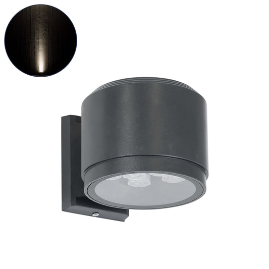 WALLLIGHT-GONA 90484 Φωτιστικό Τοίχου - Απλίκα LED 24W 2280lm 5° DC 24V Αδιάβροχο IP67 Μ13 x Π16.5 x Υ5cm Φυσικό Λευκό 4500K - Γκρι Ανθρακί