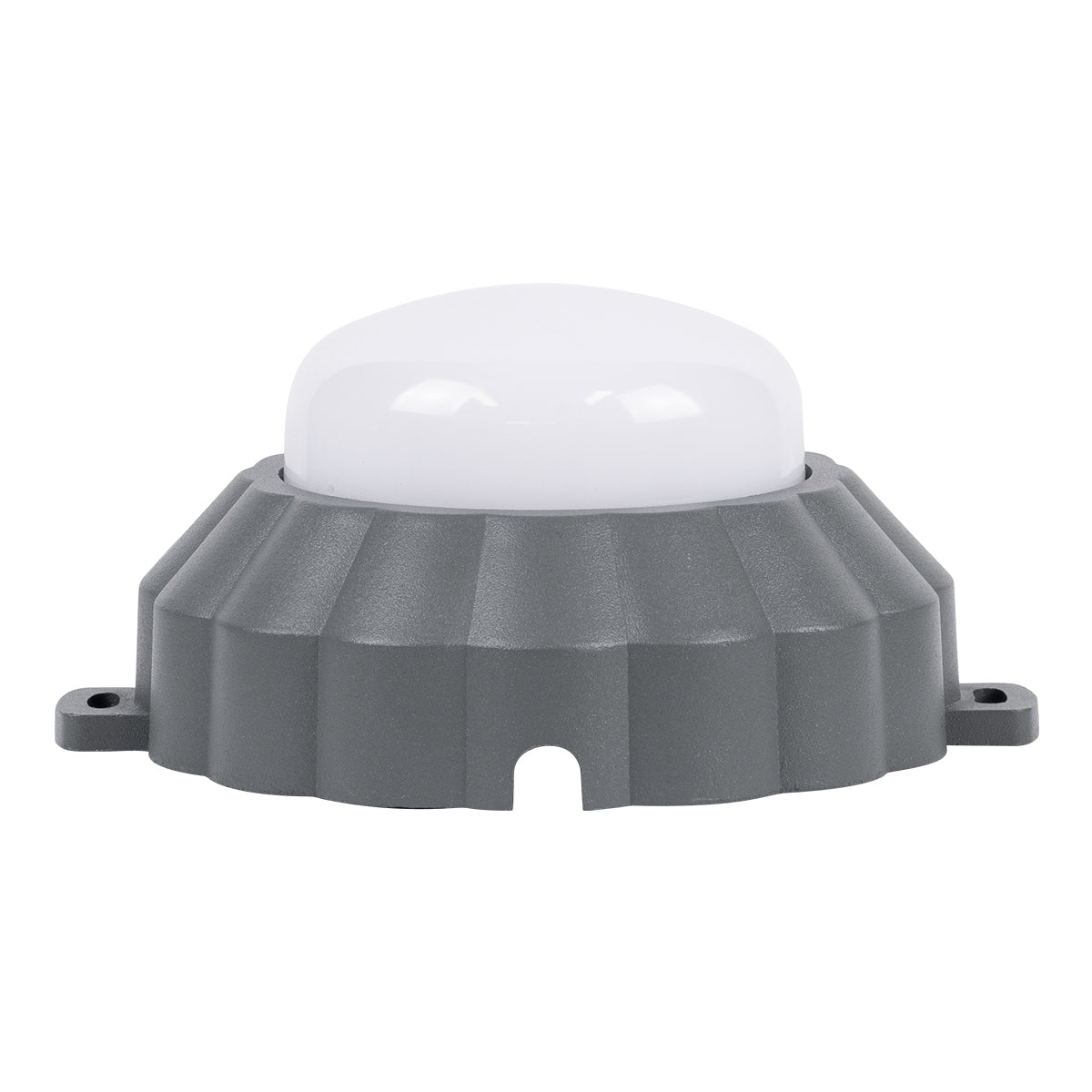 WALLLIGHT-MONA 90628 Φωτιστικό Τοίχου - Απλίκα Point Light LED 6W 660lm 360° DC 24V Αδιάβροχο IP65 Φ11 x Υ6.5cm Θερμό Λευκό 3000K - Γκρι Ανθρακί