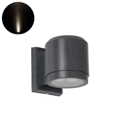 WALLLIGHT-SONA 90482 Φωτιστικό Τοίχου - Απλίκα LED 12W 1140lm 5° DC 24V Αδιάβροχο IP67 Μ9.5 x Π13 x Υ11cm Φυσικό Λευκό 4500K - Γκρι Ανθρακί
