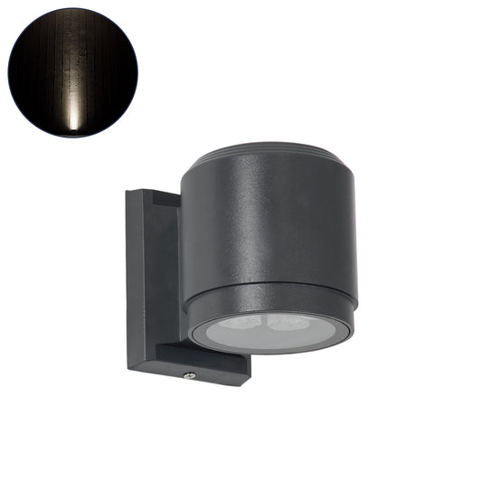 WALLLIGHT-SONA 90482 Φωτιστικό Τοίχου - Απλίκα LED 12W 1140lm 5° DC 24V Αδιάβροχο IP67 Μ9.5 x Π13 x Υ11cm Φυσικό Λευκό 4500K - Γκρι Ανθρακί