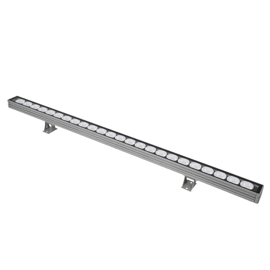 WASHER-JAVIA 90557 Μπάρα Φωτισμού Wall Washer LED 48W 3840lm 5° DC 24V Αδιάβροχο IP67 Μ100 x Π5.2 x Υ3.6cm (Υ8.5 με Βάση) Πολύχρωμο RGBW DMX512 - Γκρι Ανθρακί