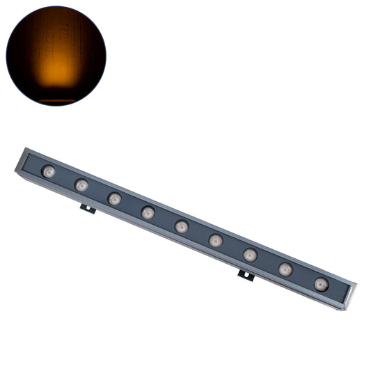 WASHER-NAIA 90171 Μπάρα Φωτισμού Wall Washer LED 9W 945lm 30° DC 24V Αδιάβροχο IP65 Μ50 x Π4 x Υ5cm Αρχιτεκτονικό Πορτοκαλί 2200K - Γκρι Ανθρακί