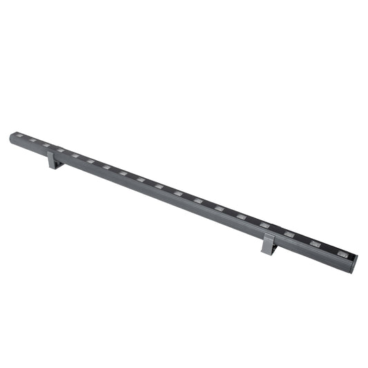 WASHER-PANDA 90578 Μπάρα Φωτισμού Wall Washer LED 18W 1620lm 15° DC 24V Αδιάβροχο IP65 Πορτοκαλί 2200K Dimmable - Γκρι Ανθρακί - Μ100 x Π4 x Υ3.5