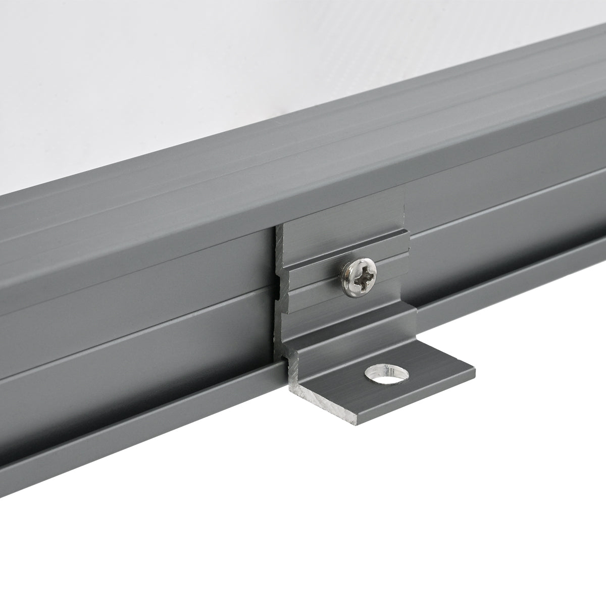 WASHER-PLEXI 90499 Μπάρα Φωτισμού Wall Washer LED 12W 1020lm 15° DC 24V Αδιάβροχο IP65 με Plexiglass Μοριακού Φωτισμού Μ100 x Π3.3 x Υ100cm Πολύχρωμο RGBW DMX512 - Γκρι Ανθρακί