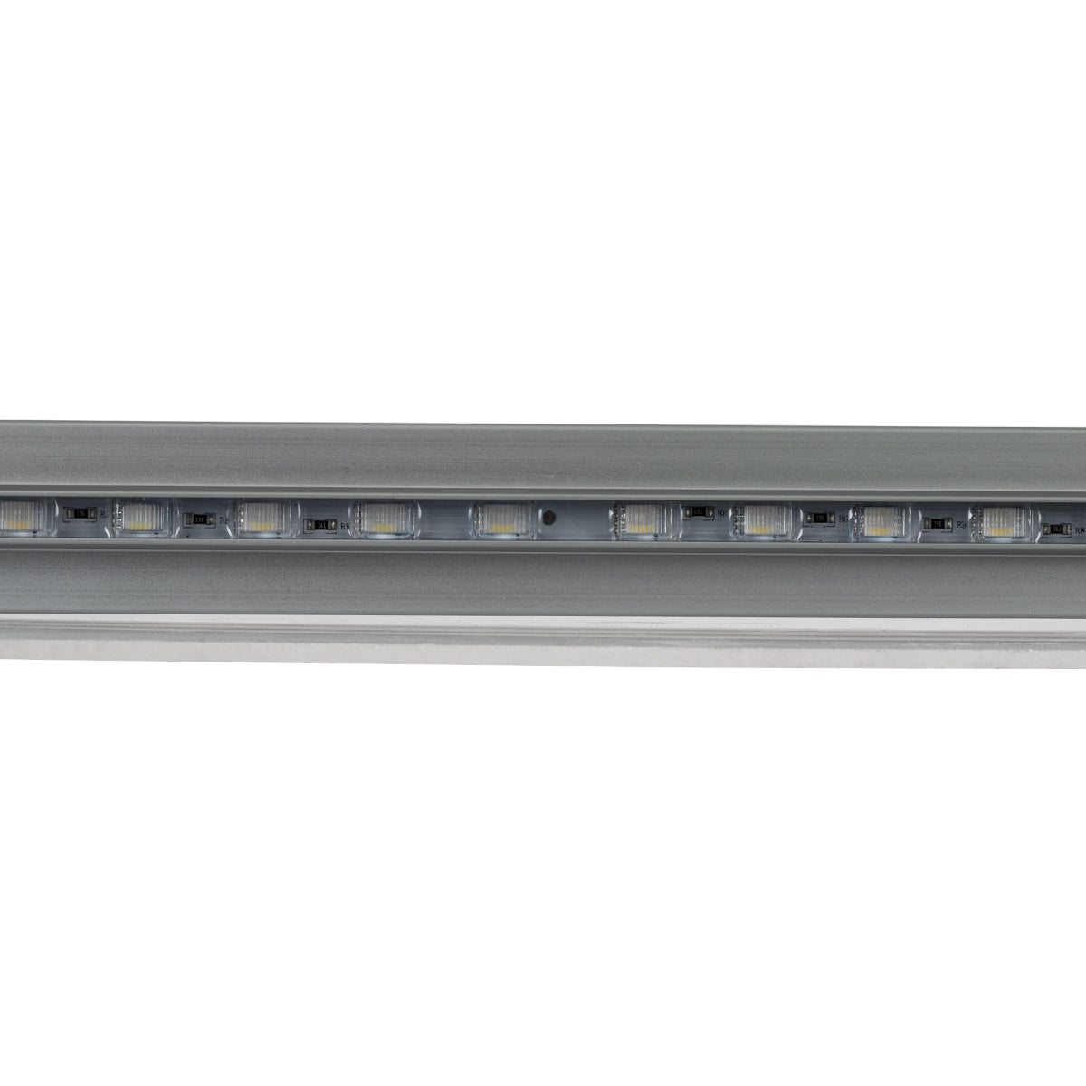 WASHER-PLEXI 90499 Μπάρα Φωτισμού Wall Washer LED 12W 1020lm 15° DC 24V Αδιάβροχο IP65 με Plexiglass Μοριακού Φωτισμού Μ100 x Π3.3 x Υ100cm Πολύχρωμο RGBW DMX512 - Γκρι Ανθρακί