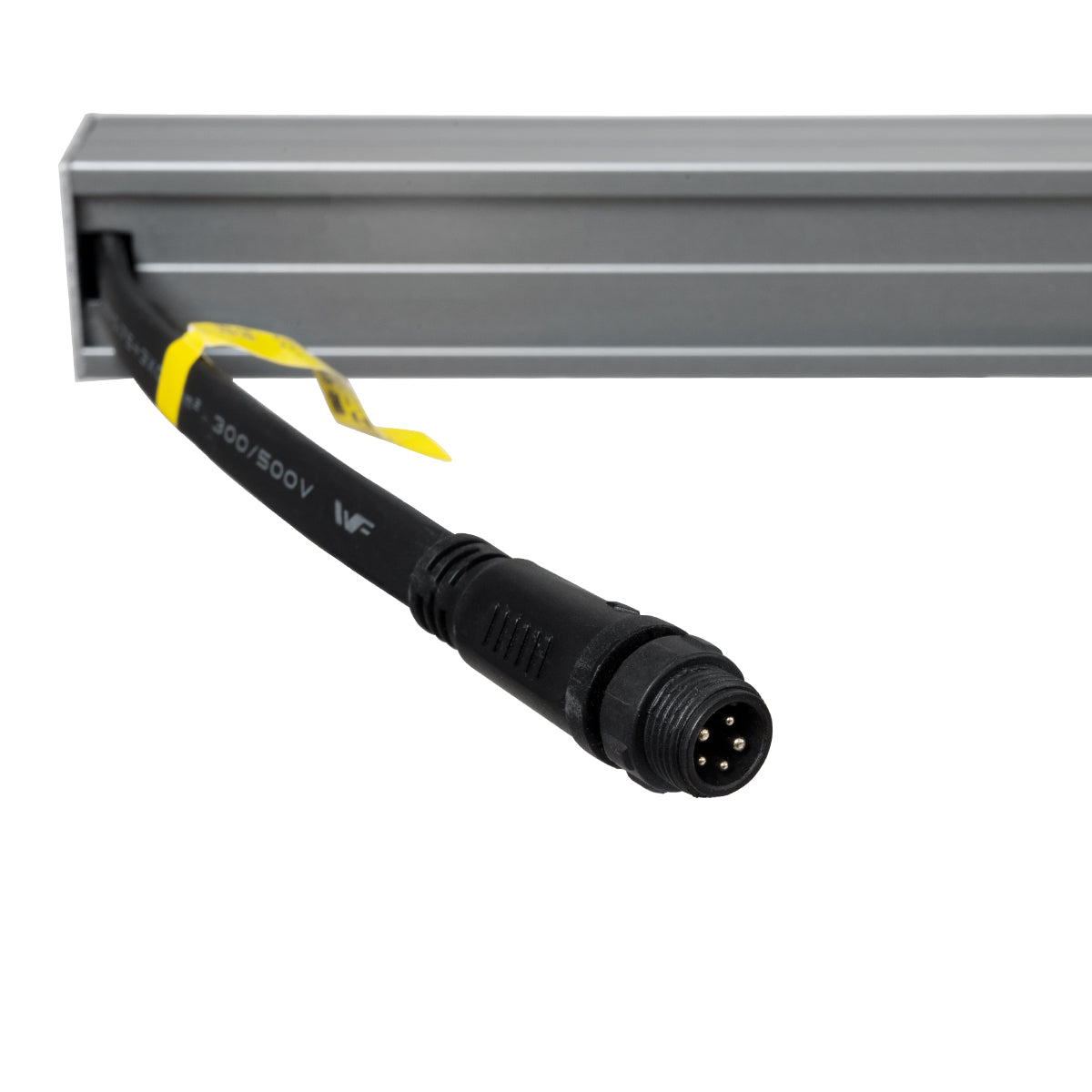 WASHER-PLEXI 90499 Μπάρα Φωτισμού Wall Washer LED 12W 1020lm 15° DC 24V Αδιάβροχο IP65 με Plexiglass Μοριακού Φωτισμού Μ100 x Π3.3 x Υ100cm Πολύχρωμο RGBW DMX512 - Γκρι Ανθρακί