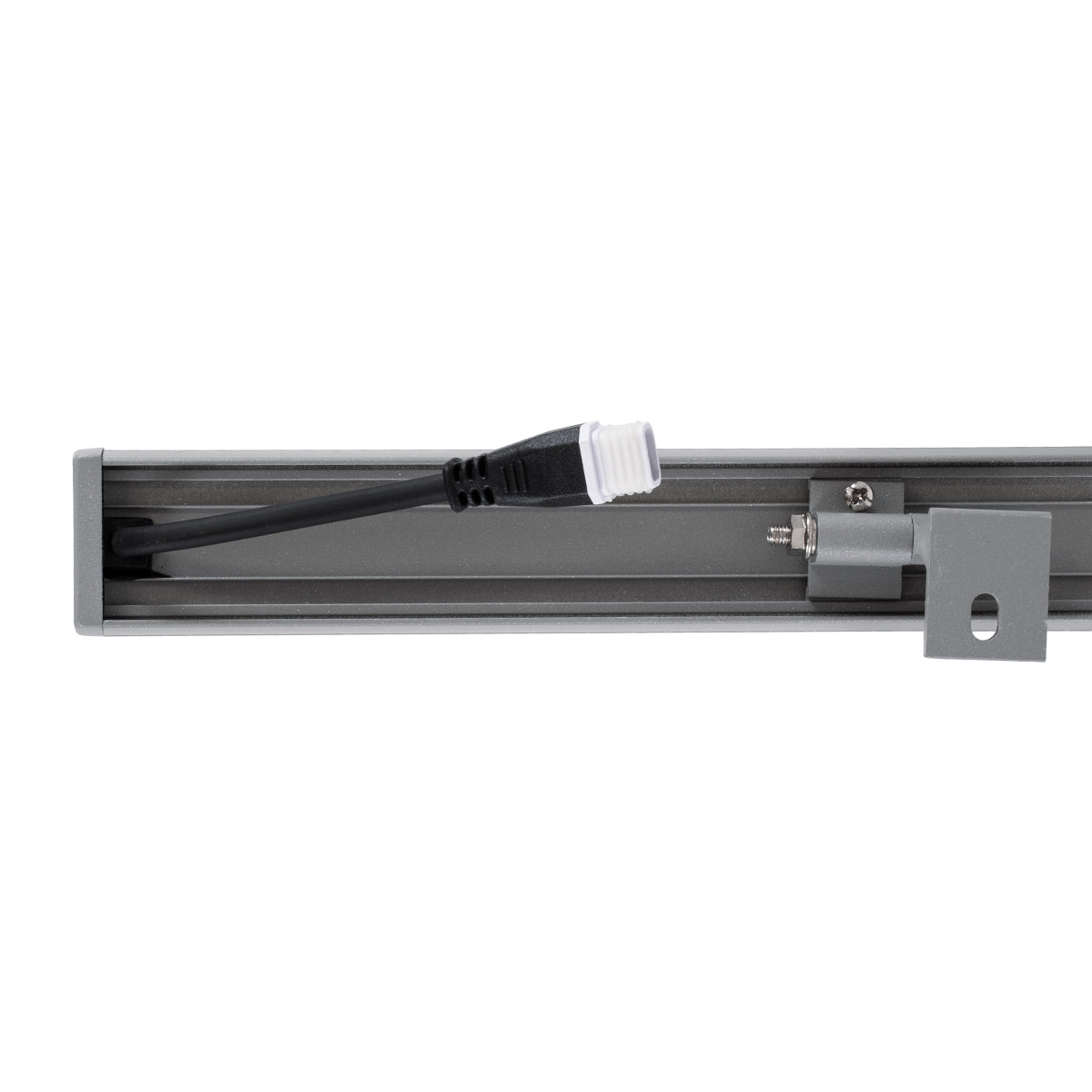 WASHERFAIA 90187 Μπάρα Φωτισμού Wall Washer με Αντιθαμβωτική Γρίλια LED 24W 2760lm 15° DC 24V Αδιάβροχο IP65 Φυσικό Λευκό 4500K Dimmable - Bridgelux SMD Chip - Ασημί - Μ100 x Π4 x Υ5.5