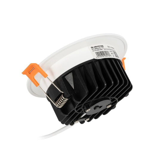 WATERA 60898 Χωνευτό Downlight Σποτ Panel LED 12W 1500lm 120° AC 220-240V Αδιάβροχο IP54 Ρυθμιζόμενο Λευκό CCT με Διακόπτη στο Σώμα 2700K/4500K/6000K Dimmable - Lumileds SMD Chip & TÜV SÜD Driver - Λευκό Ματ - Μ10.8 x Π10.8 x Υ3.2cm / Q9cm