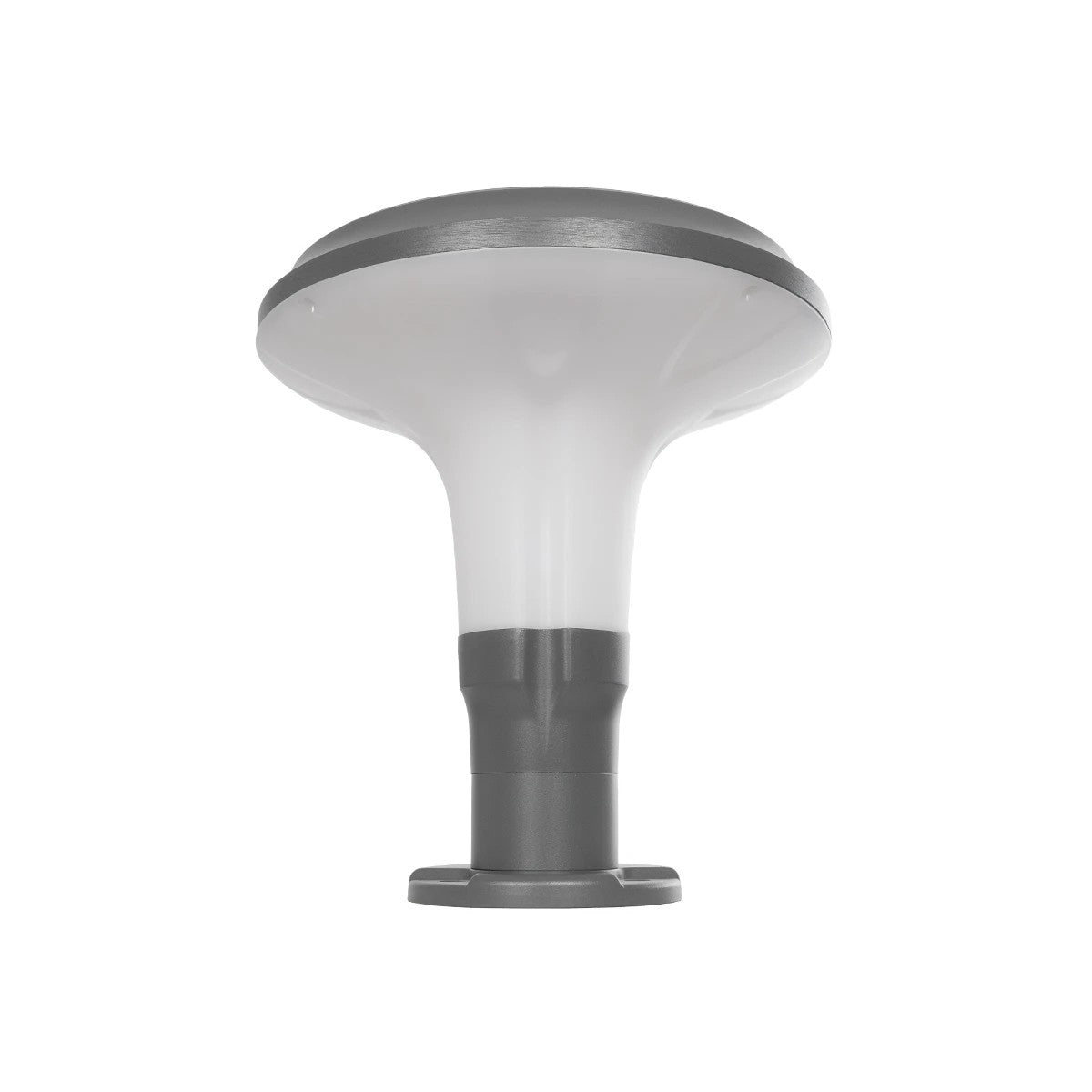 WHISPER 90553 Φωτιστικό Κολωνάκι Κήπου με Ντουί 1 x E27 AC 220-240V Αδιάβροχο IP65 - Γκρι Ανθρακί - Μ27 x Π27 x Υ29