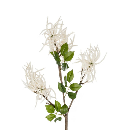 WHITE AMARANTHUS FRUIT BRANCH 21447 Τεχνητό Διακοσμητικό Κλαδί Λευκός Αμάρανθος Y95cm