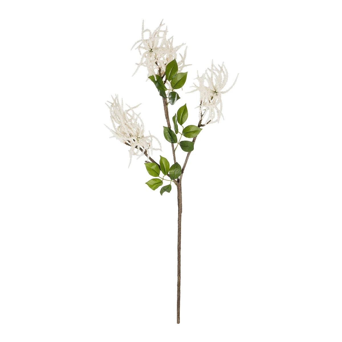 WHITE AMARANTHUS FRUIT BRANCH 21447 Τεχνητό Διακοσμητικό Κλαδί Λευκός Αμάρανθος Y95cm
