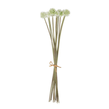 WHITE DANDELION BOUQET 21358 Τεχνητό Διακοσμητικό Ταραξάκο Μπουκέτο Y54cm