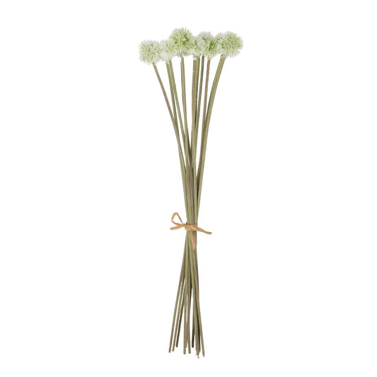 WHITE DANDELION BOUQET 21358 Τεχνητό Διακοσμητικό Ταραξάκο Μπουκέτο Y54cm