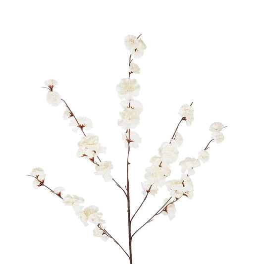 WHITE GUAXIA FLOWER BRANCH 21456 Τεχνητό Διακοσμητικό Κλαδί Λευκή Γκουάβα Y100cm