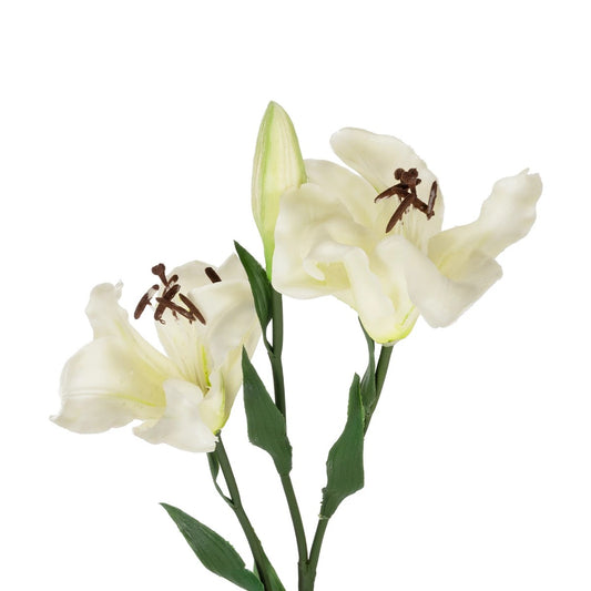 WHITE LILY BRANCH 21310 Τεχνητό Διακοσμητικό Κλαδί Λευκό Κρίνο Y90cm