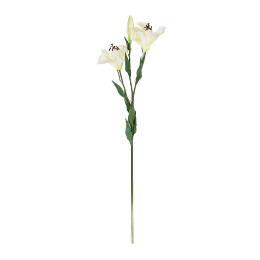 WHITE LILY BRANCH 21310 Τεχνητό Διακοσμητικό Κλαδί Λευκό Κρίνο Y90cm