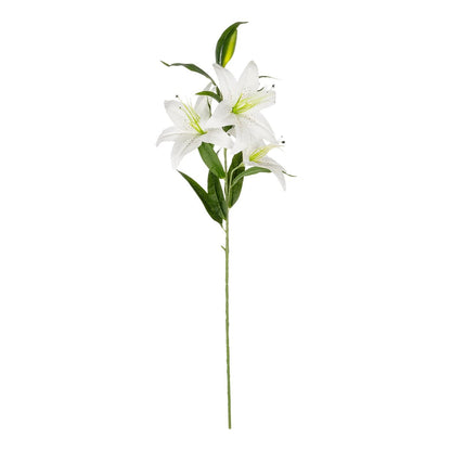 WHITE LILY BRANCH 21312 Τεχνητό Διακοσμητικό Κλαδί Λευκό Κρίνο Y95cm
