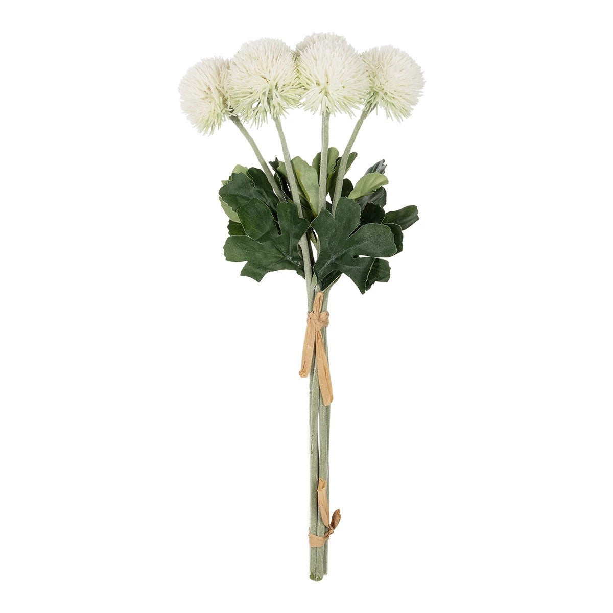 WHITE ONIONBALL BOUQET 21371 Τεχνητό Διακοσμητικό OnionBall Μπουκέτο Y39cm