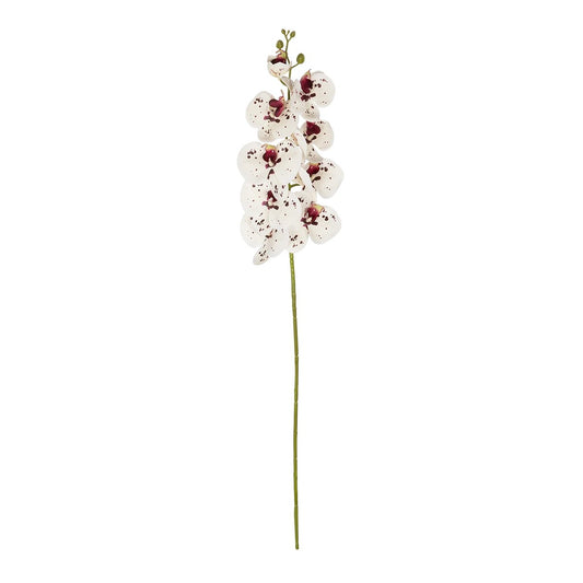 WHITE ORCHID BRANCH 21406 Τεχνητό Διακοσμητικό Κλαδί Λευκή Ορχιδέα Y95cm