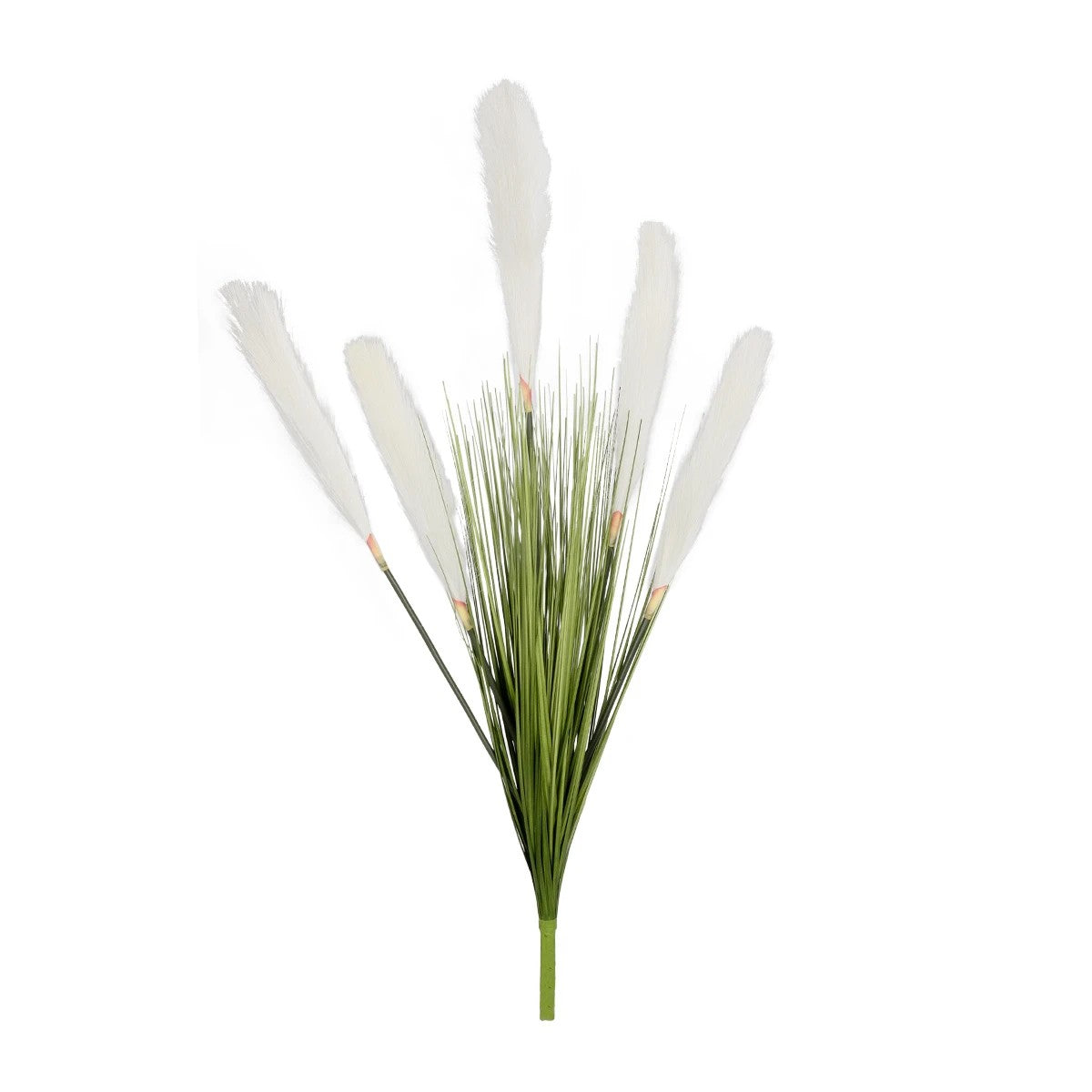 WHITE PAMPAS GRASS BRANCH 21485 Τεχνητό Διακοσμητικό Κλαδί Λευκό Πάμπας Y88cm