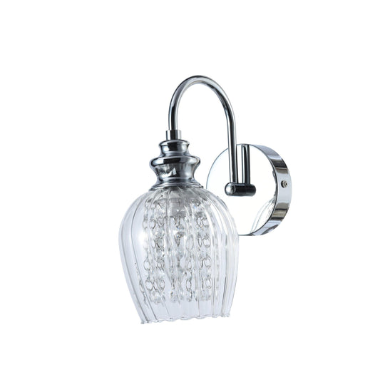 WLC 1254 # ΑΠΛΙΚΑ ΝΙΚΕΛ ΜΕ ΚΡΥΣΤΑΛΛΑ ΔΙΑΦΑΝΟ ΓΥΑΛΙ 1xE14 Φ12x24