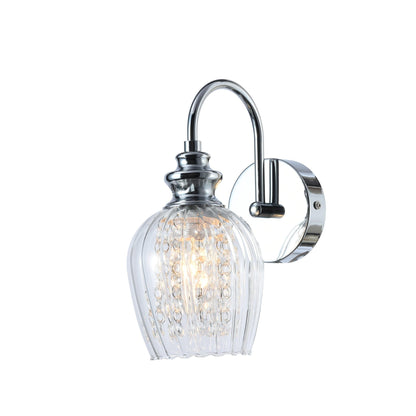 WLC 1254 # ΑΠΛΙΚΑ ΝΙΚΕΛ ΜΕ ΚΡΥΣΤΑΛΛΑ ΔΙΑΦΑΝΟ ΓΥΑΛΙ 1xE14 Φ12x24