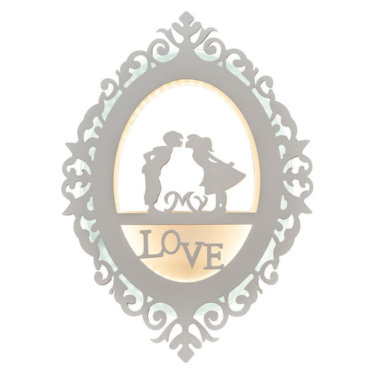 WLC 163 WH # ΑΠΛΙΚΑ 2/Φ LOVE 6000K/3000K 25x6x35
