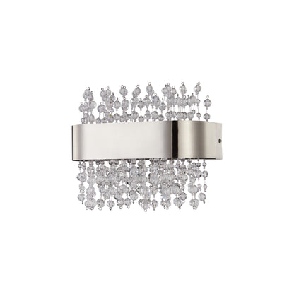 WLC 2492 NM ΑΠΛΙΚΑ LED ΝΙΚΕΛ ΜΑΤ ΟΒΑΛ ΜΕ ΚΡΥΣΤΑΛΛΑ 24W 3500K 1500 LUM 25x9x19