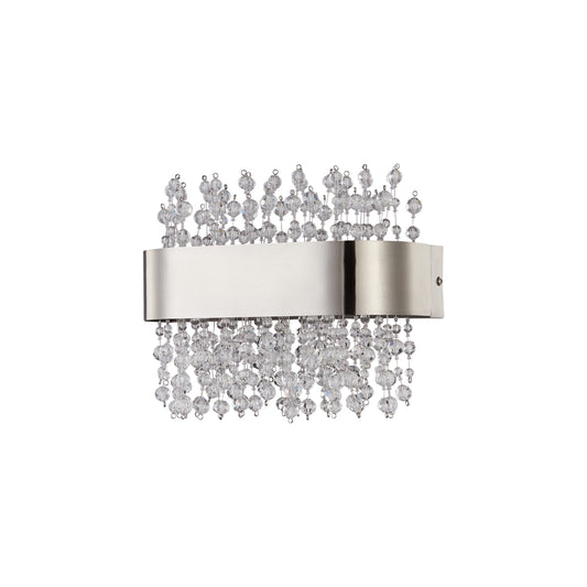 WLC 2492 NM ΑΠΛΙΚΑ LED ΝΙΚΕΛ ΜΑΤ ΟΒΑΛ ΜΕ ΚΡΥΣΤΑΛΛΑ 24W 3500K 1500 LUM 25x9x19