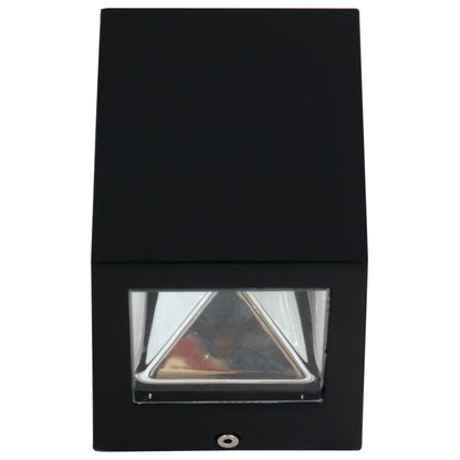WLC 8107 BK LED ΑΠΛ. UP/DOWN ΤΕΤΡ. ΜΑΥΡΗ 8.5x8.5x10.5