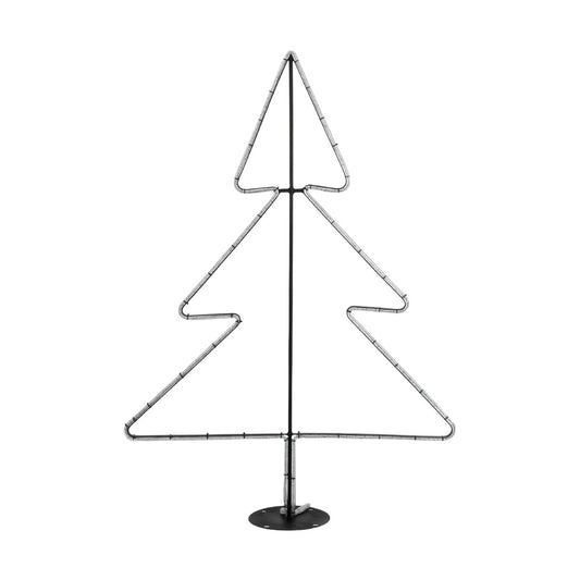 XMAS-TREE-SMALL Χριστουγεννιάτικο Διακοσμητικό Φωτιστικό LED 19,5W 780lm 360° AC 220-240V Αδιάβροχο IP65 Θερμό Λευκό 2700K - Μαύρο & Διάφανο - M102 x Π25 x Υ142