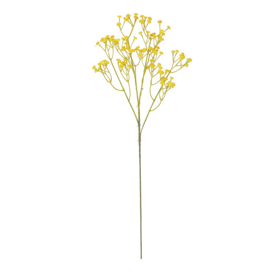 YELLOW BRANCH BABY BREATH 21370 Τεχνητό Διακοσμητικό Κλαδί Κίτρινης Γυψοφίλης Y61cm