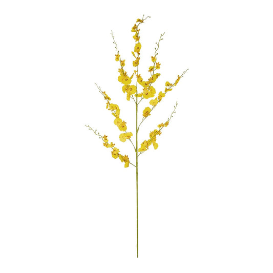 YELLOW DANCE ORCHID BRANCH 21414 Τεχνητό Διακοσμητικό Κλαδί Κίτρινη Ορχιδέα Y110cm