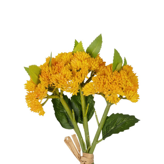 YELLOW SEDUM BOUQUET 21348 Τεχνητό Διακοσμητικό Μπουκέτο Κίτρινο Σέδο Y30cm