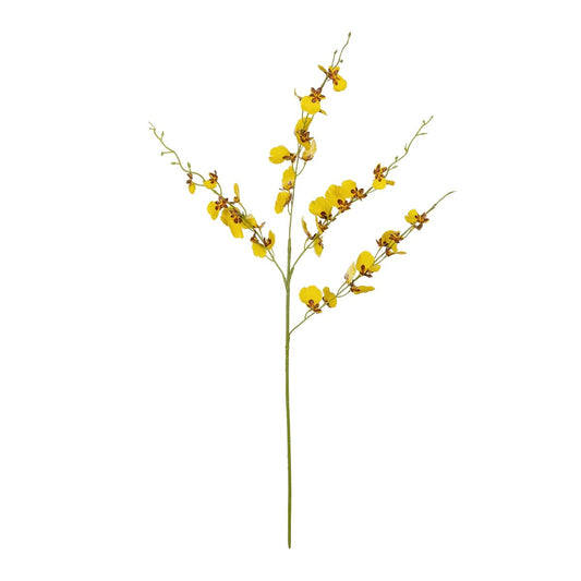 YELLOW SPRING ORCHIDIUM BRANCH 21415 Τεχνητό Διακοσμητικό Κλαδί Κίτρινη Ορχιδέα Y76cm